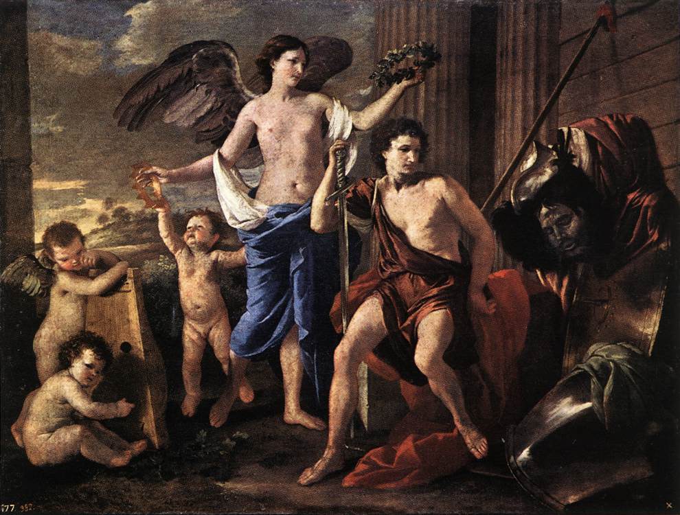 Victorious David 1627 Oil on canvas